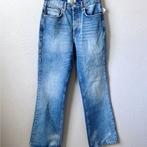 NWT Free People We The Free Distressed High Waited Flare Jeans